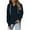 Navy, variant on cocolona Womens Fuzzy Hoodies Fleece Warm Oversized Button Hooded Sweatshirts Fashion Casual Pullover Sweater Tops Fall Winter Outwear Coat