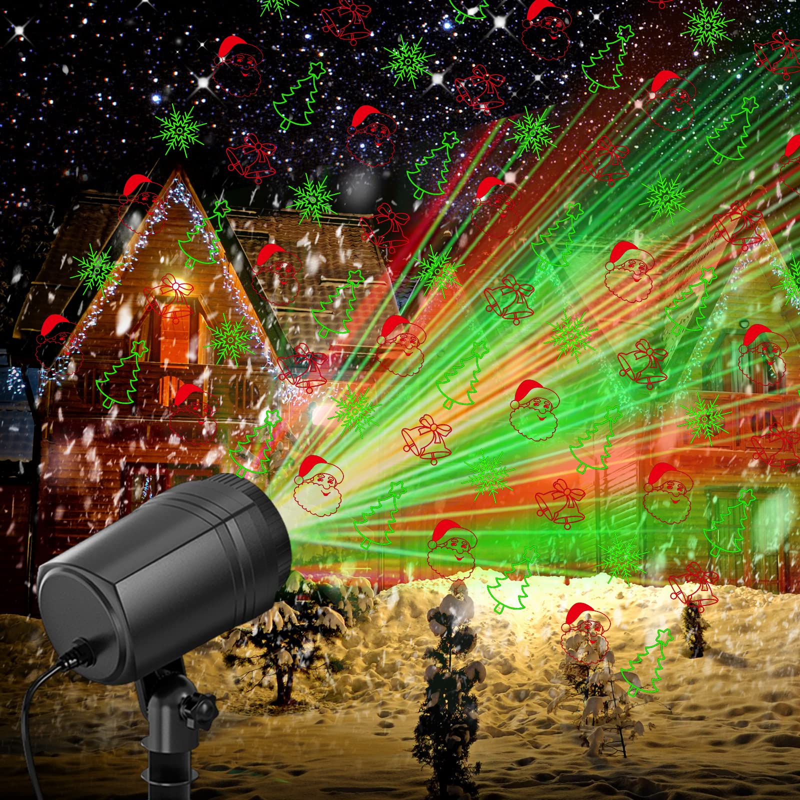 Christmas Projector Lights Outdoor, Christmas Outdoor Decorations