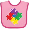 thumbnail image 3 of Inktastic Autism Awareness Month Puzzle Boys or Girls Baby Bib, 3 of 4