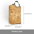 thumbnail image 3 of Lsque Old Vintage Map Of Sea Laundry Basket, Laundry Hamper, Dirty Clothes Hamper for Laundry, Collapsible, Waterproof Laundry Baskets with Aluminum Handles for Laundry, Dorm, Family, 3 of 6