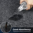 thumbnail image 5 of WANLISELL 4 x 10 ft Commercial Rug, Non-Slip Utility Rug with Rubber Backing, Heavy Duty Large Entrance Doormat for Indoor Outdoor High Traffic Areas, Gray, 5 of 13