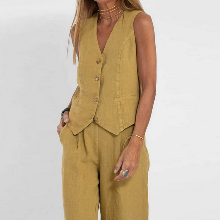 Doutzen | Casual Chic Twee-delig Katoenen Pak Dames – Labels of Amsterdam