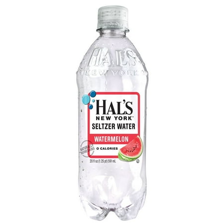 Hal's NY Beverage, Watermelon, 20 Fl Oz Bottles (12 Pack)