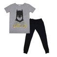 thumbnail image 1 of Conjunto Batman Talla 8 Pantalón y Playera Superhéroe con Letras Gris, 1 of 4