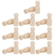 thumbnail image 3 of 20 piezas muñecas de madera Bling Bling con clavija forma de Ángel para manualidades DIY, 3 of 12