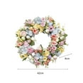 thumbnail image 2 of S SERENABLE Artificial Easter Egg Wreath, Artificial Flower Garland, Outside Wreaths Greenery Garland, for Holiday Celebration Front Door, 2 of 7