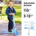 thumbnail image 7 of TENBOOM Scooter Toys for Kids Ages 6-12/3-5, Christmas Birthday Gifts for Girls Boys, Easy Folding Kids Scooter with 3 Levels Adjustable Handlebar, 7 of 7