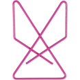 thumbnail image 4 of shiyou-JAM PAPER Colorful Butterfly Clips - Pink Paperclips - 15/Pack, 4 of 4