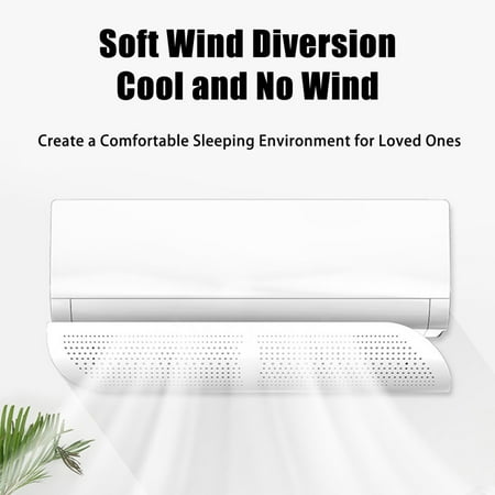 

Air Conditioner Deflector Adjustable Wind Direction Telescopic Windshield for Home Office Use