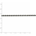 thumbnail image 4 of Sterling Silver Ruthenium-Plated 3mm Rope Chain (30 X 3) Made In Italy qfc201-30, 4 of 5