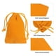 thumbnail image 4 of Uxcell 20 piezas Bolsas de Terciopelo con Cuerdas 2 x 2.8 Pulgadas Bolsas de Regalo para Joyería, Naranja, 4 of 7