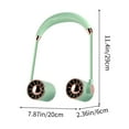 thumbnail image 3 of PPgejGEK Green Neck Fan - 8.07×6.38×2.48in Portable USB Rechargeable Fan with 3 Speeds & 180° Adjustable Angle for Hands-Free Cooling in Outdoor, Travel, Office, 3 of 6
