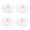 White, variant on Auto-Stick 55mm Wire Concealer Plates (4 Pack) - PVC Cable Hole Protectors for Standing Desks & Cabinets