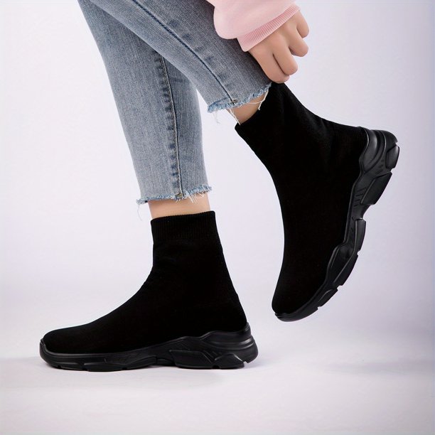 Zapatillas De Punto Transpirables Para Mujer, Zapatos Ligeros De Alta Calidad, Zapatos De Moda Para Caminar Para Mujer