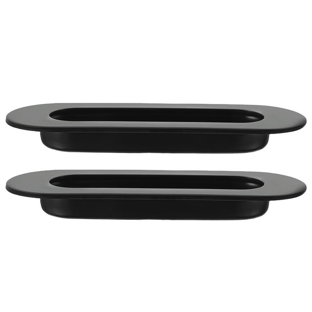 FOMIYES 2Ud Empotrados Invisibles Para Armarios Exteriores En Inoxidable Color Negro
