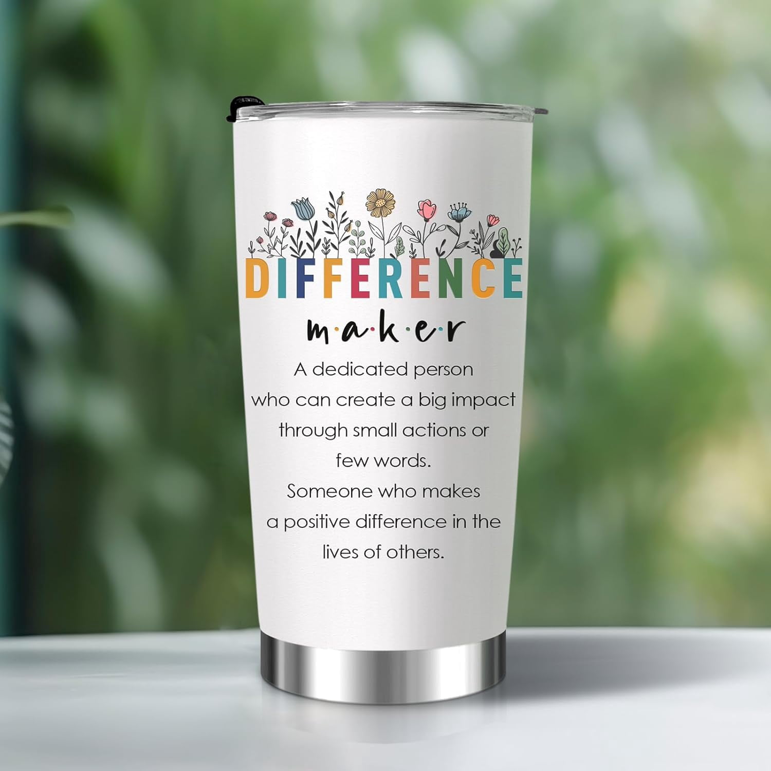 Difference Maker Gifts for Women, Appreciation Birthday Gift for Women, Thank You Gifts for Boss, Leader, Teacher, Coworker, Coach, 20oz Stainless Steel Tumbler