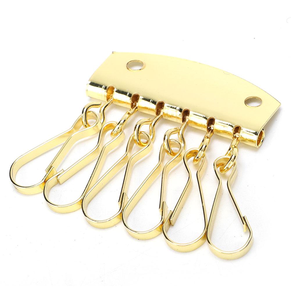 Tebru Key Row Wallet Leather Bag Hardware Key Ring Row Organizer Holder