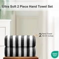 thumbnail image 4 of Jessy Home 2 Pack White Corn Grain Hand Towels Set, 4 of 6