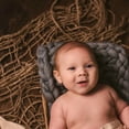thumbnail image 2 of Ludlz Newborn Baby Jute Basket Stuffer Burlap Layer Net Backdrop Blanket Photo Prop, 2 of 2