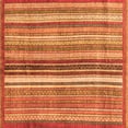 thumbnail image 1 of Ahgly Company Indoor Square Abstract Orange Modern Area Rugs, 6' Square, 1 of 4