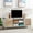 White & Oak, variant on ChVans 106" W Wall Unit TV Stand with Storage for TVs up to 80", Modern TV Console with LED Lights, Entertainment Center with Bookshelves for Living Room