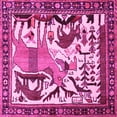 thumbnail image 1 of Ahgly Company Indoor Square Animal Pink Traditional Area Rugs, 5' Square, 1 of 4