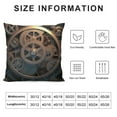 thumbnail image 5 of JEUXUS  Decorative Throw Pillow Covers Double Sided Pillow Covers for Sofa Steampunk Mechanical Gears Couch Throw Pillow Cases Soft Plush Cushion Case Square Cushion Cover for Living Room, 5 of 5