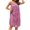 Pink, variant on Nightgowns for Women Summer Lightweight Silky Loose Fit Sleeveless V Neck Lace Neckline Sleep Dress Pajama Dress
