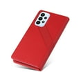 thumbnail image 2 of Dteck Wallet Case for Samsung Galaxy A23 4G 6.6-Inch 2022 - Slim PU Leather Soft TPU Anti-scratch Shockproof Magnetic Clasp Cards Holder Flip Stand Book Style Case for Samsung Galaxy A23 4G-Red, 2 of 6