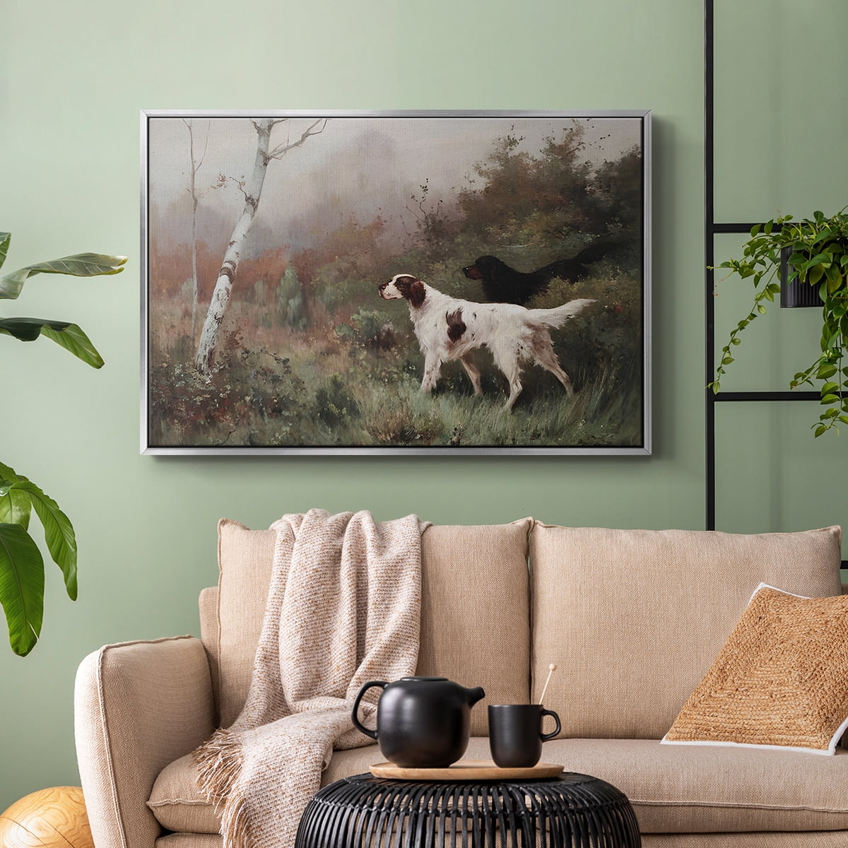 Vintage Landscape-CCLIX By Wexford Home Framed in Silver Wood Gallery Wrapped Canvas 17 in. x 25 in.