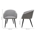 thumbnail image 2 of Set de Comedor Sibari 120 D203 Nogal + 4 Sillas Burgos S17 Plata Mundo In Muebles, 2 of 5