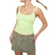 thumbnail image 1 of Lucakuins Mujeres Tank Tops, Color Sólido Básico Sin Mangas Escote Redondo Slim Fit Camisas Camisola Acanalada Tops Lucakuins moda, 1 of 6