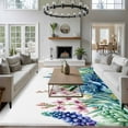 thumbnail image 3 of 5x7 Area Rugs for Living Room, Summer Succulents Non Slip Area Rugs for Kitchen Bedroom Entryway, Spring Floral Watercolor Washable Carpet Runner Rug Floor Mats for Bedroom Home Decor, 3 of 9