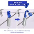 thumbnail image 5 of 200 Pcs Blue Magnetic Peg Hook Stop Lock 6mm, Display Hook Magnet Security Locks Compatible with 4.5-5.9mm pegboard for Retail Store and Shopping Center, 5 of 5