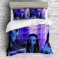 thumbnail image 1 of Avatars-Juego de funda de edredón de algodón para niña, ropa de cama informal, ropa de cama individual, regalo de cumpleaños y Navidad, 1 of 4