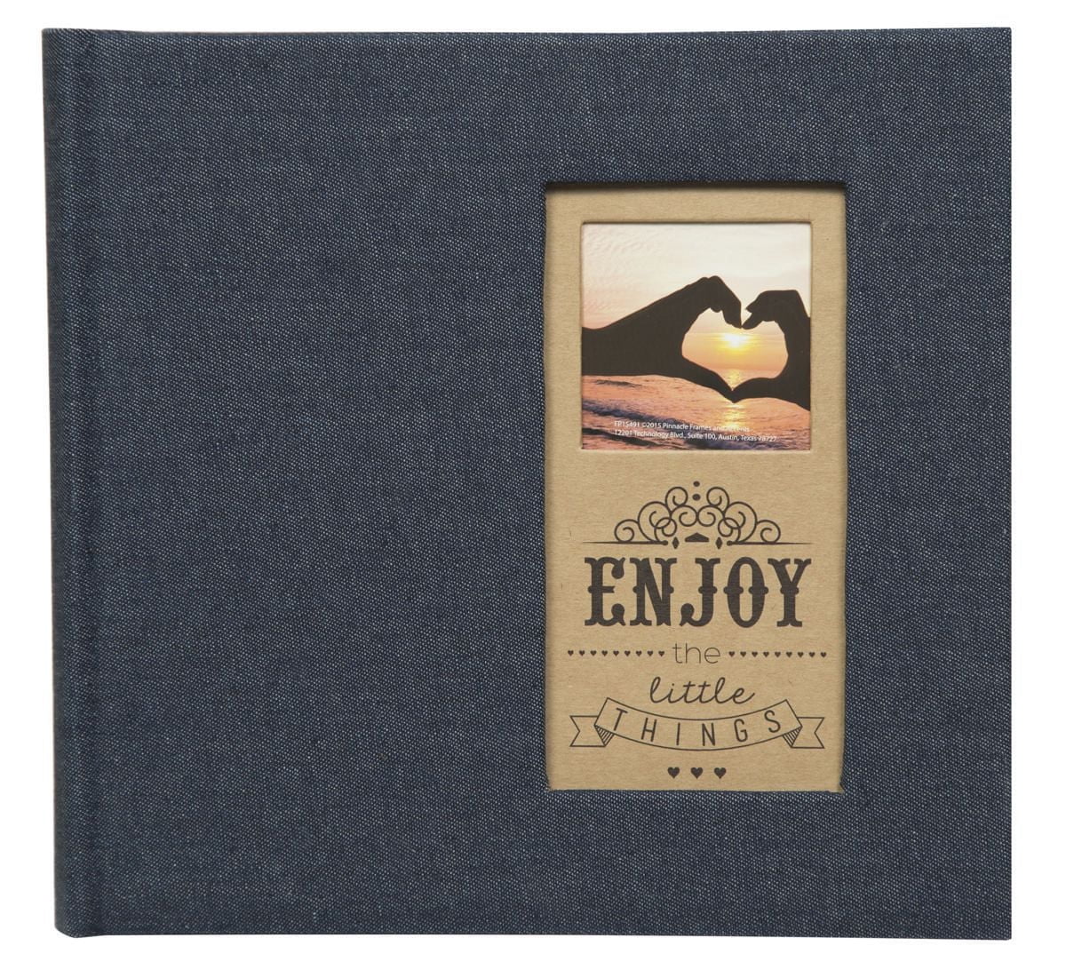 Pinnacle Frames 2-up Denim Enjoy Photo Album