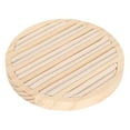 thumbnail image 1 of Slots Ring Earrings Tray,Wooden 6 Slots Round Earrings Showcase Tray Round Earrings Showcase Display Tray Innovative Solution, 1 of 8