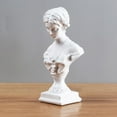 thumbnail image 3 of Estatua de Estatuilla de Cabeza de Niña, Decoración de Habitación de Escultura de Resina pa Mujer, Decoración de Estatua pa Sala de Est, Dormito blanco perfecl Figura gente famosa, 3 of 7