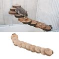 thumbnail image 4 of Wooden Hamster Ladder Bridge, Small Pet Round Platform Adjustable Length Applewood Variable Shape  For Exercise For Honeycreepers 10 Ladder, 4 of 8