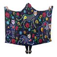 thumbnail image 1 of HATIART Couverture à Capuche Chats et Boulochage de Sucre Polaire Couverture Portable Couverture 56x80 Pouces, 1 of 3