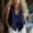 Tank tops for women plus size-Navy, variant on Tank Tops for Women under $5 Plus Size Sleeveless Cotton-Linen Top Button-Front Shirt Vest V-Neck Top/Shirt Brown S