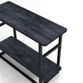 thumbnail image 5 of Lev Indoor 1-Shelf Wood Rustic Navy Blue End Table for Living Room, 5 of 7