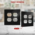 thumbnail image 4 of ENERLITES Screwless Duplex Wall Plate, Child Safe Double Outlet Cover, Standard Size 2-Gang, Unbreakable Polycarbonate Thermoplastic, UL Listed, SI8822-BK, Glossy, Black, 4 of 7