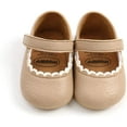 thumbnail image 4 of Infant Baby Girls Soft Sole Bowknot Princess Wedding Dress Mary Jane Flats Prewalker Newborn Light Baby Sneaker Shoes, 4 of 6