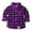 Purple, variant on Wancir Toddler Baby Boys Plaid Flannel Shirt Long Sleeve Button Down Shirts