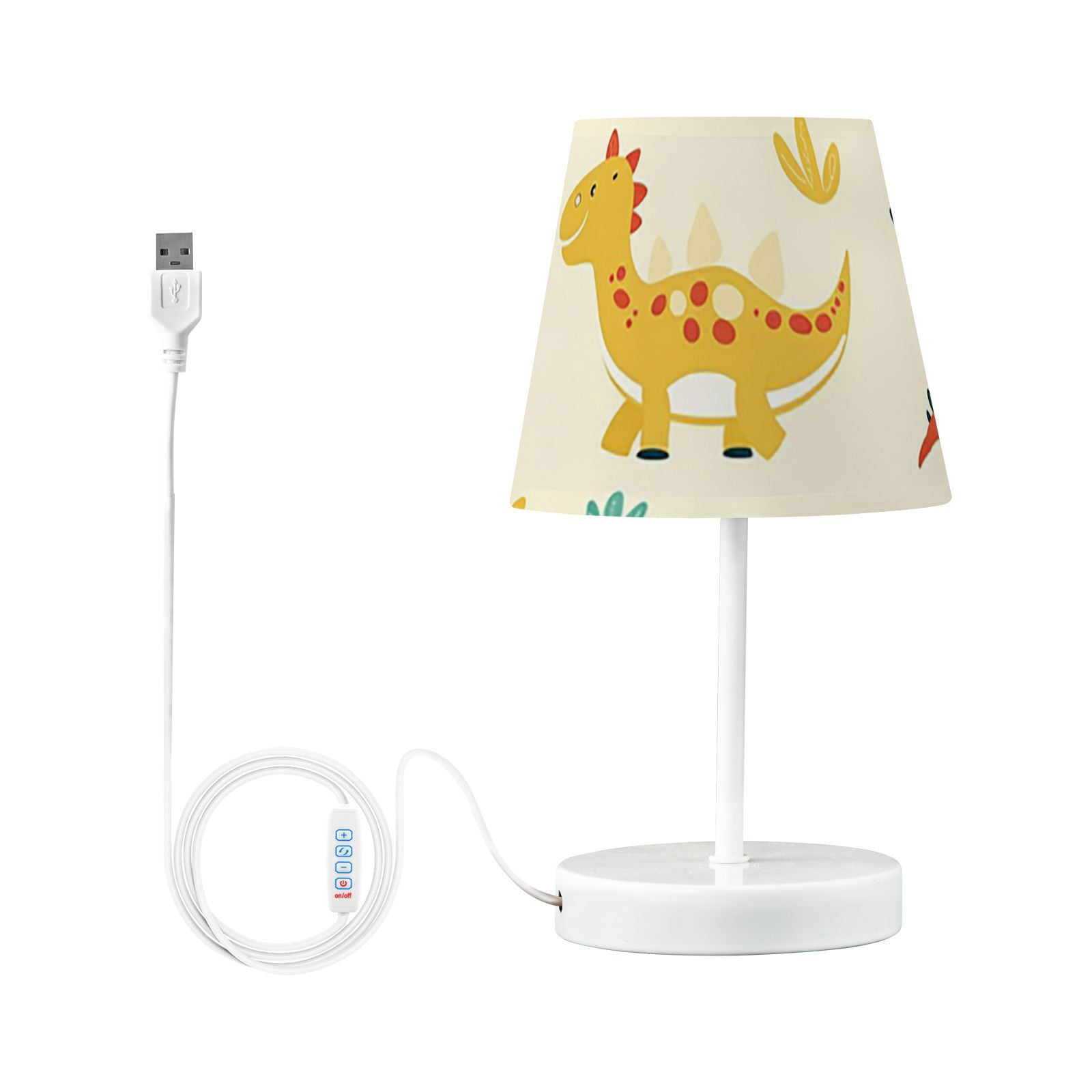 Dinosaur Animal Cartoon LED Desk Lamp Table Lamp USB Bedside Nightstand Small Lamp for Bedroom Living Room Kids Room