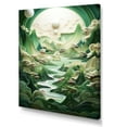 thumbnail image 2 of Designart "Levitating Landscapes: Fantasy In Emerald I" Surrealism Wall Art Prints, 2 of 7