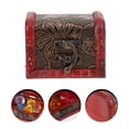 thumbnail image 3 of 1 juego de cofre del tesoro pirata con gemas de diamantes acrílicos., 3 of 8