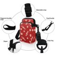 thumbnail image 5 of HELLHERO 2 Zippers Polyester Shoulder Bag Unisex 4.33"x1.97"x7.09" Candy Cane Swirls, 5 of 7