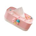 thumbnail image 2 of Bonita caja de pañuelos con elevación, rectangular, de plástico, ajustable, para dormitorio, sala de estar, pareja, Twin Stars, 2 of 12